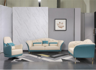 Sofagarnitur 3+2+1 Sitzer Sofa Sitz Couch Moderne Polster Garnitur Couchen